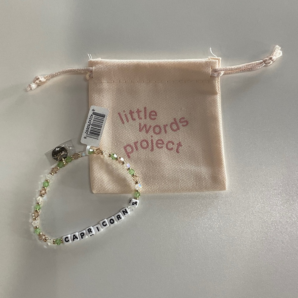 Little Words Project Capricorn Bracelet - Green and White